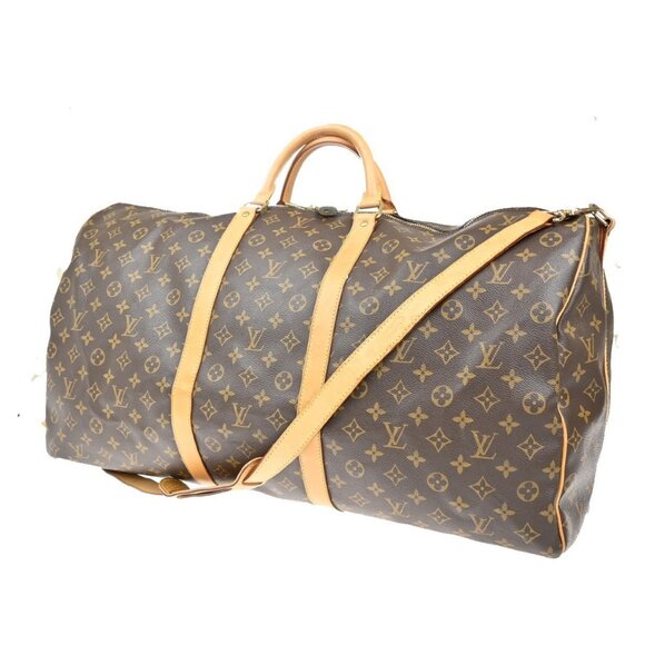 LOUIS VUITTON Keepall Bandouliere 60 2Way Hand Bag Monogram Brown - Picture 1 of 15